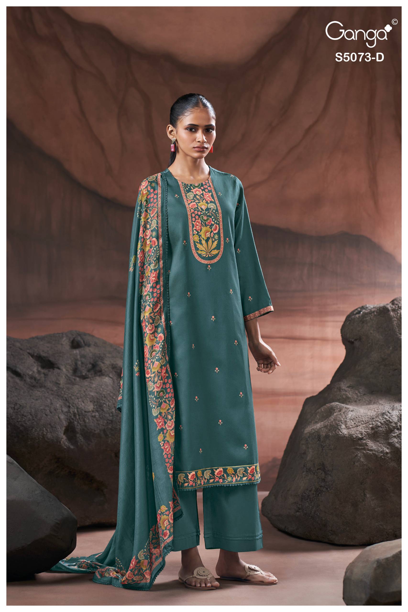 SAVELA 5073 Series By GANGAFASHION Stylish Beautiful Colourful Cotton Satin Dresses At Wholesale Price